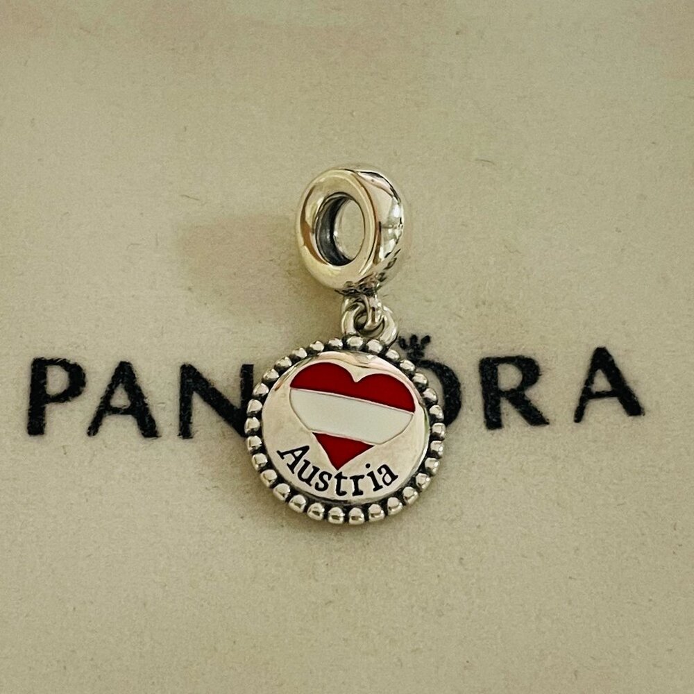Pandora Austria Flag Exclusive Charm Pendant